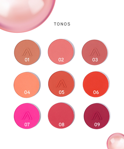 ATENEA PALETA DE RUBORES BLUSHED CHEECKS