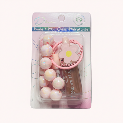BLOOMSHELL DUO NUDE + MINI GLOSS HIDRATANTE